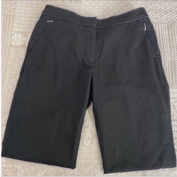 Women’s H&M Classic Black Crop Fit Slack Pants Size 8 - Picture 2 of 6